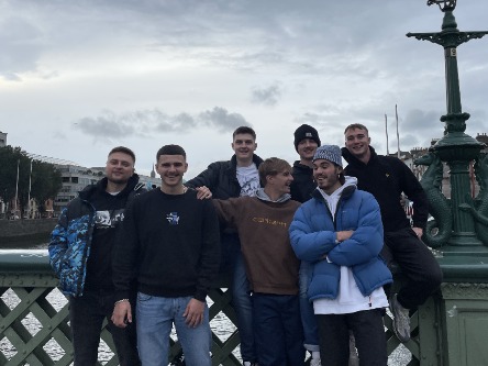The team running the half marathon - article